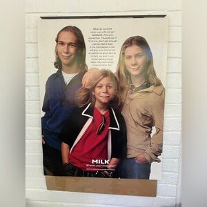 GOT MILK Vintage New Promo Poster The Hanson Brothers 1997 Full Size